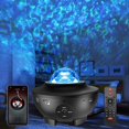 thumbnail image 1 of Proyector LED de cielo estrellado Galaxy Light - Proyector de luz estrellada con ondas de agua Control remoto/Bluetooth 5.0/3 niveles de brillo Luces de juego Luces nocturnas para niños Adultos, 1 of 8