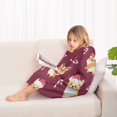 thumbnail image 4 of Christmas Corgi Blanket Hoodies for Kids 6-13YR Oversize Wearable Blanket Hoodies for Boys Girls Teens, 4 of 7