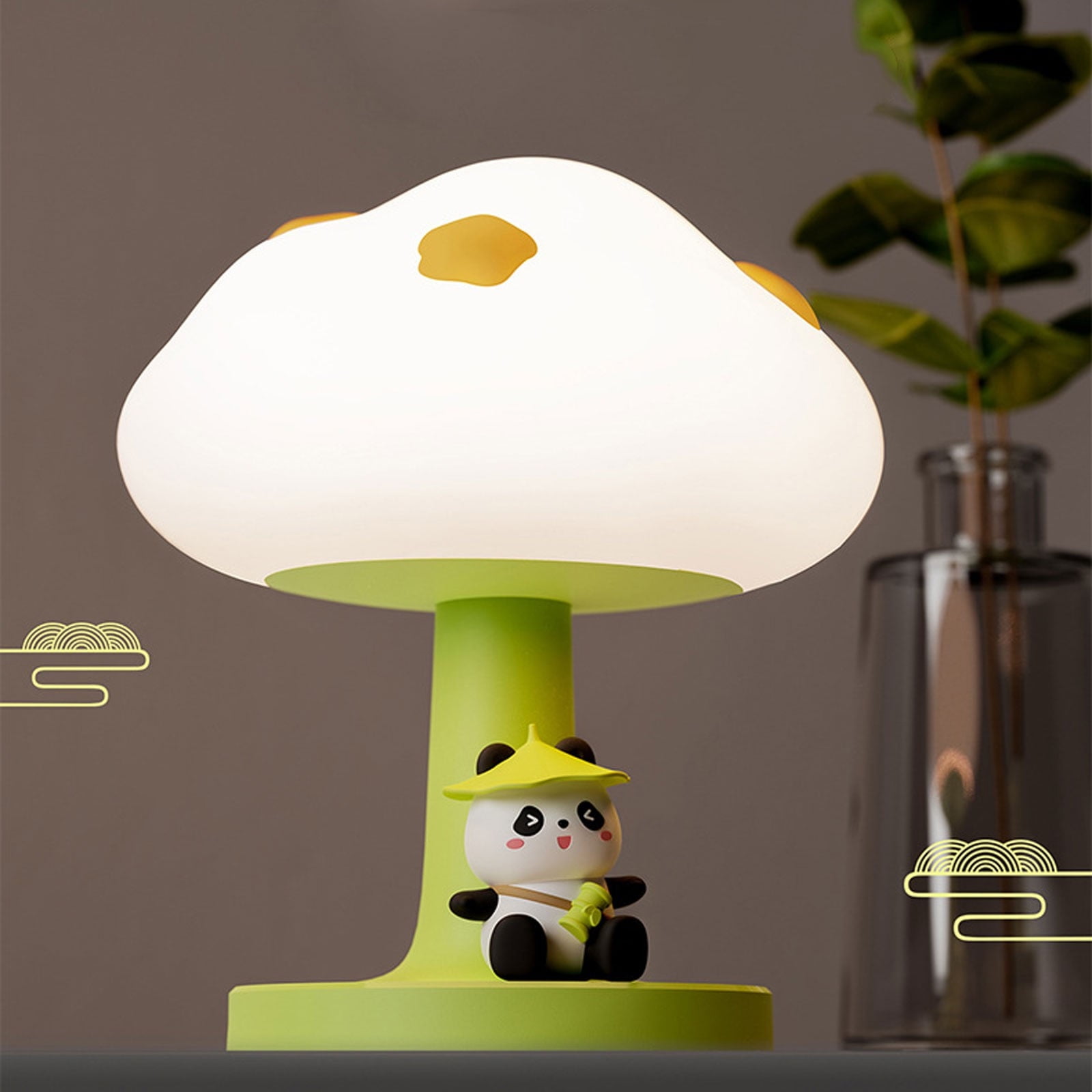 Stijggn Tod-dler Night Light Christmas Gifts for Women Mushroom Night Light Touch Night Light Toys for G*irls, Tod-dler, Ba*by, Rechargeable Nightlight for K-ids Room