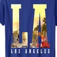 thumbnail image 5 of Ceisia Men's Letter Print Crew Neck Pullover Fitness Sports Short Sleeve Breathable Cotton-Like Spandex T-Shirt Top Blue L Gifts, 5 of 5
