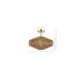 thumbnail image 3 of Safavieh Janora 15.75" Flush Mount Ligh Flush, Natural / Gold, 1' X 1', Square, 3 of 3