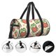thumbnail image 3 of Balery Frog Hold Strawberry Bolsa de Gimnasio para Mujeres y Hombres, Bolsa de Viaje Impermeable, Bolsa de Fin de Semana con Compartimento para Zapatos y Bolsillo Húmedo, 3 of 6