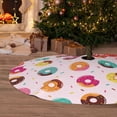 thumbnail image 6 of Sikiie Colorful Donuts 30-48 inches {designName} Print Christmas Tree Skirt Snowman Xmas Tree Skirt with Edge Christmas Decorations for Holiday Party36", 6 of 7