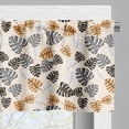 thumbnail image 5 of Ambesonne Leaves Valance & Curtain, Tropical Hawaiian Plantation, 55"x30", Champagne Multicolor, 5 of 7