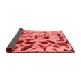 thumbnail image 2 of Ahgly Company Indoor Round Abstract Red Modern Area Rugs, 7' Round, 2 of 4