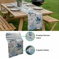 thumbnail image 5 of Blue Coastal Table Runner - 60 Inch Long, Kitchen Dining Table Runner Dresser Scarves, Sea Turtle Octopus Coral Beach Nautical Farmhouse Decor for Coffee Tables Wedding Party Banquet, 5 of 8