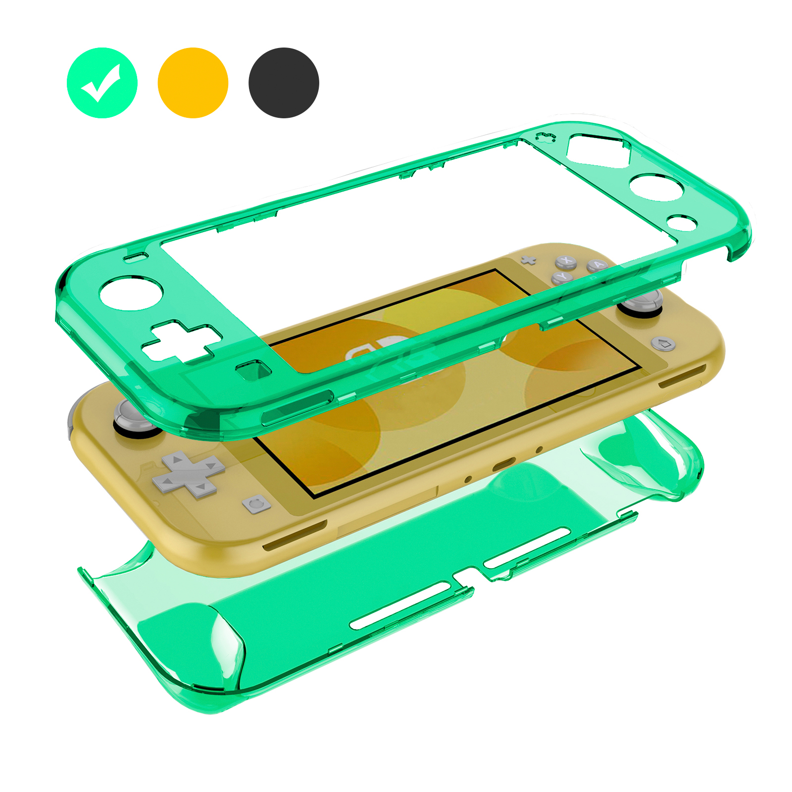 Clear Hard Case Cover Protector for Nintendo Switch Lite, TSV Scratch
