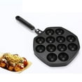 thumbnail image 3 of Takoyaki Pan 12 Cavities Grill Plate for Home Kitchen Round Pancakes, 3 of 9