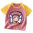 thumbnail image 1 of Akiihool T-Shirts Graphiques Garçons Ados Garçons Manches Courtes Enfants Été Col Rond T-Shirts Décontractés Basiques Coton Unis Hauts (Vin,2-3 Ans), 1 of 4