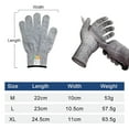 thumbnail image 3 of GJX 2 Pair Cut Resistant Gloves Food Grade Level 5 Protection, Safety Kitchen Cuts Gloves for Oyster Shucking, Fish Fillet Processing, Mandoline Slicing, Meat Cutting and Wood Carving (L), 3 of 4