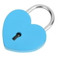 thumbnail image 4 of Heart Lock, Compact  Practical With Key For Small Luggage For Diary For Jewelry Box Blue, 4 of 8