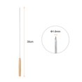 thumbnail image 2 of Uxcell 16pcs Metal Kebob Skewers 34cmx1.6mm(L*D) Stainless Steel Round Sticks with Wood Grip Handle, 2 of 5