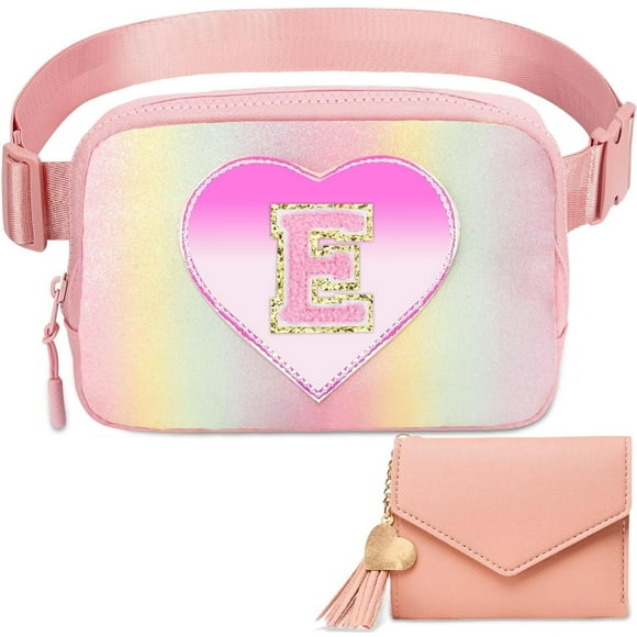shiyou-Belt Crossbody Bag for Girls Women - girls fanny pack ages 8-12 Teen Birthday Gifts Small Waist Packs Trendy Kids Fanny Pack, Glitter Pink, E