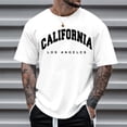 thumbnail image 2 of Camiseta de manga corta con cuello redondo y estampado de arbolitos para hombre, ideal para la playa en verano - Poliéster, informal/viajes/uso diario - Ligera, cómoda y transpirable, 2 of 4