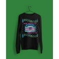 thumbnail image 5 of Old Glory Mens Retro Boombox Music Have a Rockin' Ugly Christmas Sweater Long Sleeve T Shirt, 5 of 6