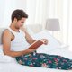 thumbnail image 5 of Balery Garden Gnomes In Flower Pantalones de pijama para hombre, pijama ultraligero, pantalón de descanso-Medium, 5 of 6