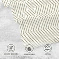 thumbnail image 3 of Minimalist Line Design Soft 100% Cotton Towel, High Absorbency, Single Pack, 16" x 28", 3 of 7