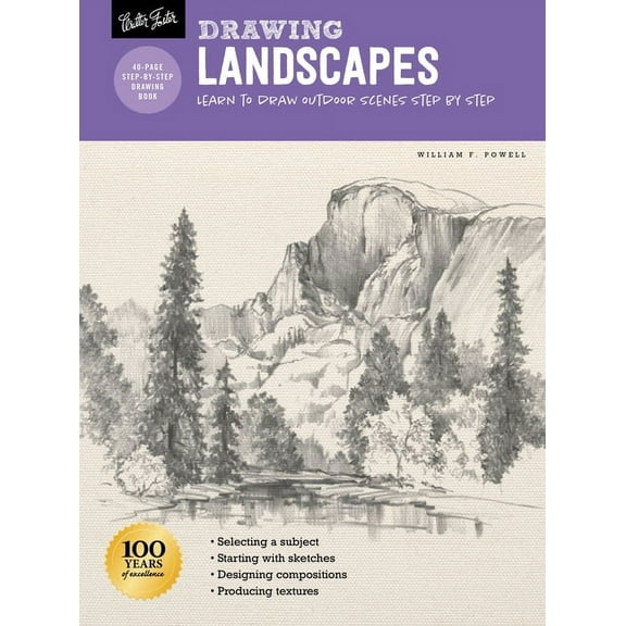 How to Draw & Paint Drawing: Landscapes with William F. Powell: Learn to Draw Outdoor Scenes Step by Step, (Paperback)