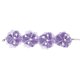 thumbnail image 1 of Collar de flores de encaje para perros y gatos, adorno bonito para el cuello para cachorros con cierre de langosta (púrpura S), 1 of 4