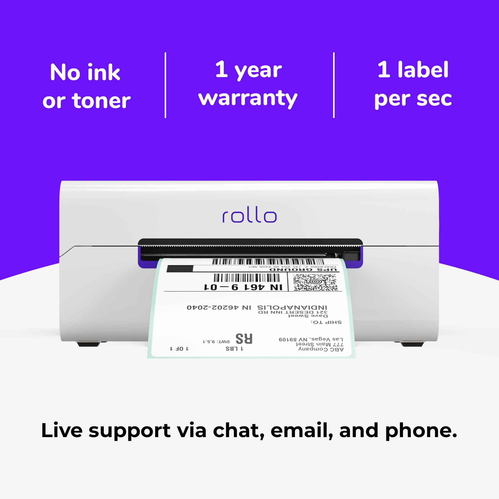 Rollo Wireless Thermal Label Printer photo 5