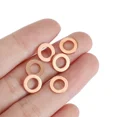 thumbnail image 4 of 200Pcs Solid Copper Crush Washer Gasket Set Flat O-Ring Seal Assortment Kits Us, 4 of 5