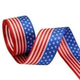 thumbnail image 2 of 4th of July Ribbon Patriotic Ribbons for Crafts Wrapping Wreath Bows Red White and Blue Ribbon, American Flag Ribbons for Anniversary Party Home Decoration, 1.5 Inch x 98 Yards, 2 of 8