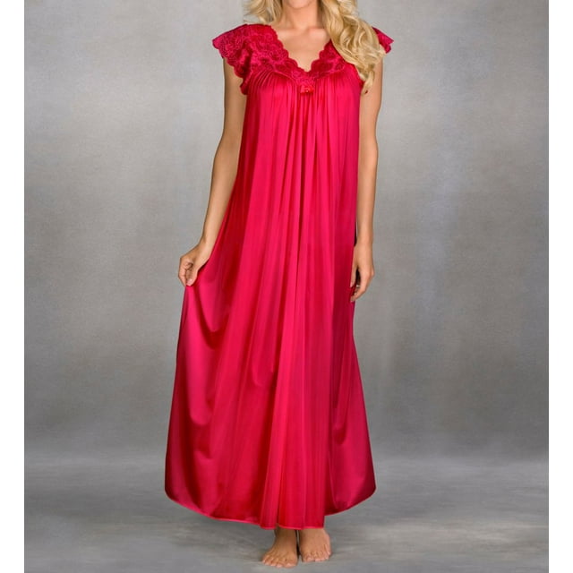 Robe Silhouette 53 Pouces pour Femmes Shadowline 32737 (Rouge 3X)