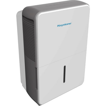 Keystone - 50 Pint Dehumidifier | LED Display | 24H Timer | Auto Shut-Off | Auto-Restart | For Rooms up to 4,500 Sq. Ft - White
