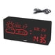 thumbnail image 3 of Reloj Despertador Digital Led, Reloj De Temperatura Y Humedad, Aplicación Wifi, Red Inalámbrica Inteligente, Reloj Electrónico, Reloj De Mesa Cateissary HA017893-00, 3 of 7
