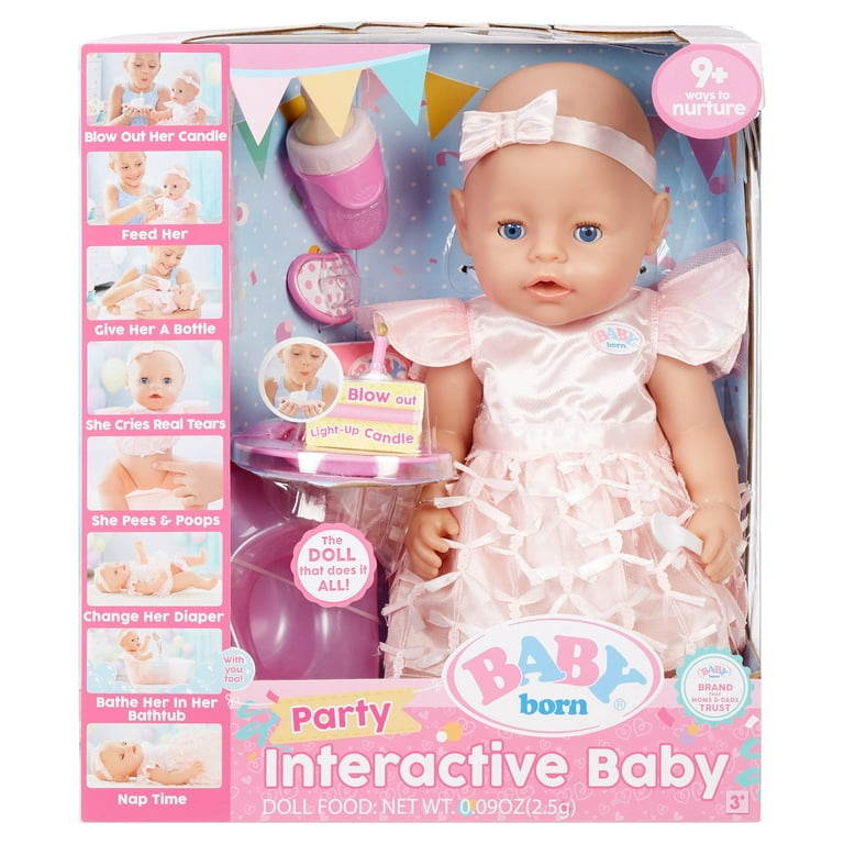 Baby Born Interactive Baby Doll Party Tema, Ojos Ecuador