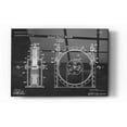 thumbnail image 1 of Epic Art 'Tesla Turbine Blueprint Patent Chalkboard' Acrylic Glass Wall Art, 12"x16", 1 of 2