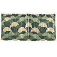 thumbnail image 7 of Yayeee Kitchen Curtains Set of 2 Light Filtering 57"x36" Over Sink Window Panels, Green Abstract Shapes, 7 of 7