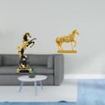 thumbnail image 2 of Colección moderna de figuras de caballos para decoración de dormitorio, sala de estar, escritorio, centro de mesa y oficina en casa. Adorno de animal, 2 of 8