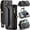 Black, variant on Crossbody for iPhone 14 Pro Case Wallet【RFID Blocking】with 7-Card Holder Zipper Bills Slot, Soft PU Leather Magnetic Shoulder Wrist Strap for iPhone 14 Pro Wallet Case Women