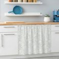 thumbnail image 5 of Sage Green Florals Oven Skirt Curtain for Kitchen Decor 28"x35", Abstract Damask Flowers European Style Self Adhesive Stove Curtains Skirt Cabinet Curtains for Bathroom Laundry Room, 5 of 8
