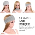 thumbnail image 4 of Bandeau pour Femmes, Bandeau Polyvalent Uni Serre-Tête Multi-Style Décontracté Sport Couvre-Chef, Bandeau Extensible Respirant Évacuant l'Humidité en Microfibre pour Entraînement, Course, Yoga et Plus, 4 of 6