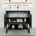 thumbnail image 6 of Eclife 30" Freestanding Bathroom Vanity Set with Integrated Sink Top, Metal Frame, 6 of 8
