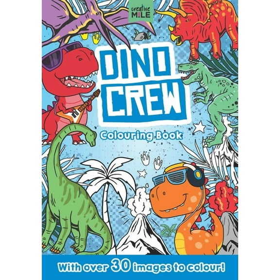 Dino Crew Colouring Book: Colouring Book, (Paperback)
