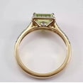 thumbnail image 3 of 2Ct Emerald Cut Simulated Peridot Diamond Halo Women's Classic Engagement Ring 14K Yellow Gold Plated 925 Silver, 3 of 5