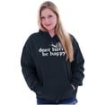 thumbnail image 3 of Funny Don't Hurry Be Happy Snail Joke Unisex Plus Fleece Graphic Hoodie Brisco Brands 5X, 3 of 5