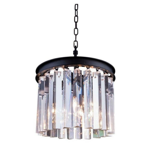 Elegant Lighting Sydney 12" 3 Light Royal Crystal Chandelier