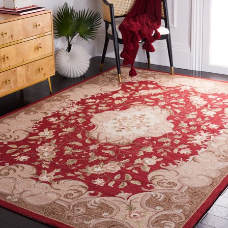 Safavieh Easy Care Mirjana Oriental Area Rug, Rust/Sage, 4' x 6'