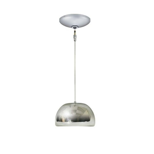 Jesco Lighting KIT-QAP502-CHSN Envisage VI 1 Light Satin Nickel Mini Pendant Ceiling Light - Chrome