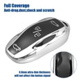 thumbnail image 4 of TPU Car Remote Key Fob Cover Fit for  Model S 2012-2022 for  Model 3 2017-2022 Silver Tone, 4 of 7