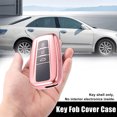 thumbnail image 2 of Sidaley TPU Auto Key Fob Portátil Desmontable Moda Reutilizable 3 Botones Reemplazo de llaves Accesorios de la caja Reemplazo para Prius 2016-2021 Automoción decorativa y accesorios Rojo, 2 of 6
