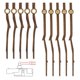 thumbnail image 1 of 5 Sets DIY Quartz Repair Movement Clock Mechanism Parts Home Clock Pointer, 1 of 5