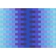 thumbnail image 1 of Ahgly Company Machine Washable Indoor Rectangle Transitional Blue Orchid Blue Area Rugs, 5' x 7', 1 of 7