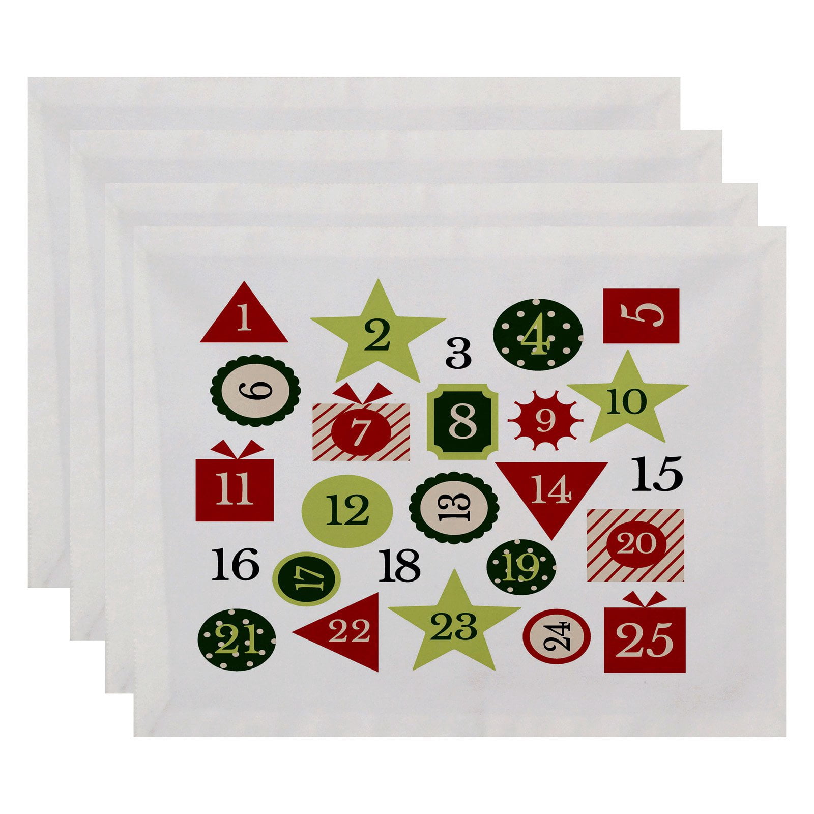 Simply Daisy 18" x 14" Advent Calendar Geometric Print Placemat