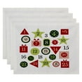 thumbnail image 2 of Simply Daisy 18" x 14" Advent Calendar Geometric Print Placemat, 2 of 2