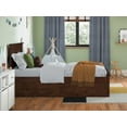 thumbnail image 5 of AFI Nantucket Twin Wood Platform Bed with Matching Footboard and Twin Trundle, Walnut, 5 of 15